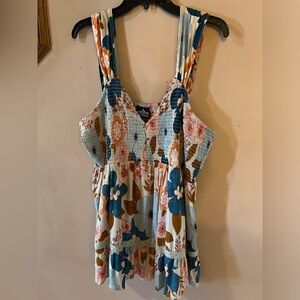 ANGI sleeveless boho inspired ladies’ top.